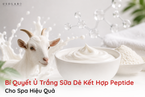 ủ trắng sữa dê kết hợp peptide cho spa