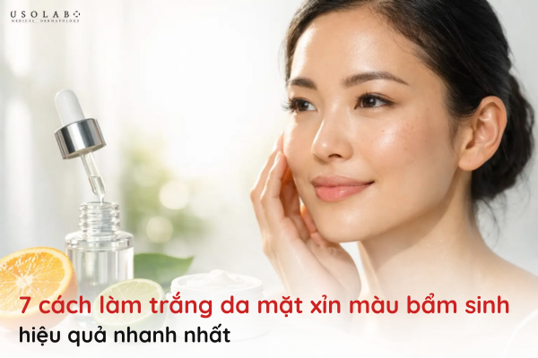 cách làm trắng da mặt xỉn màu bẩm sinh