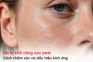 da bị khô căng sau peel