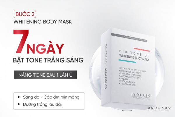 ủ trắng body mấy lần một tuần là đủ