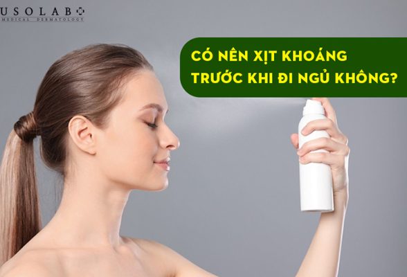 Có nên xịt khoáng trước khi đi ngủ không?