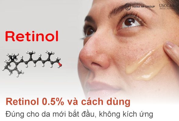 Retinol 0.5% cách dùng