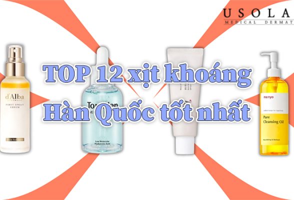 TOP xịt khoáng Hàn Quốc