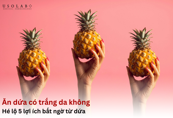 ăn dứa có trắng da không