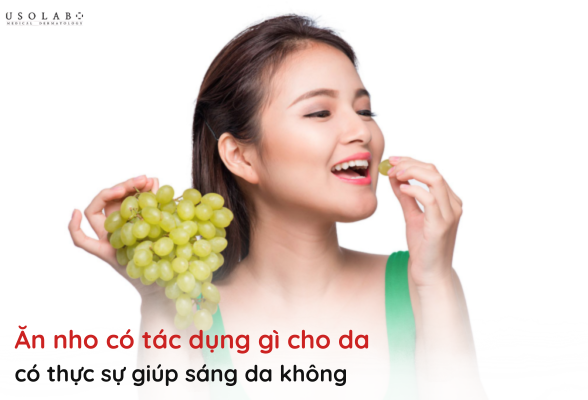 ăn nho có tác dụng gì cho da