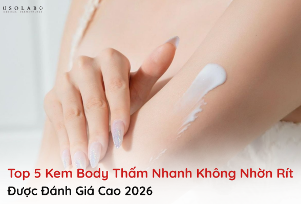 kem body thấm nhanh không nhờn rít