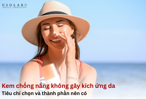 Kem chống nắng không gây kích ứng da