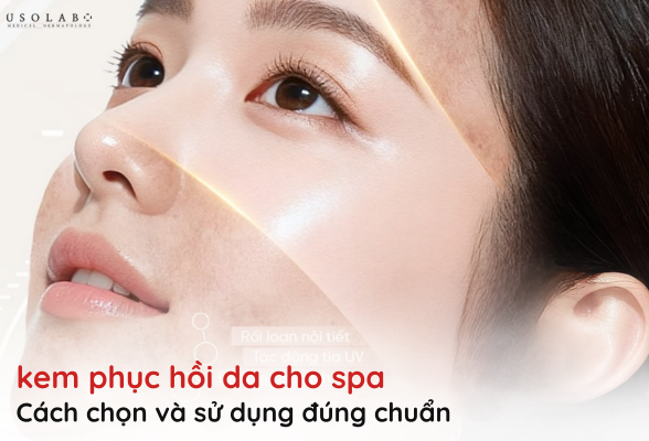 kem phục hồi da cho spa