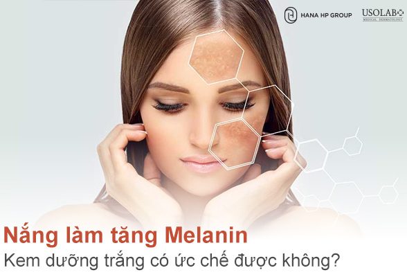Nắng làm tăng melanin, kem dưỡng trắng có ức chế được không?