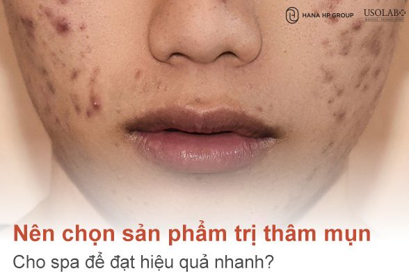 sản phẩm trị thâm mụn cho spa