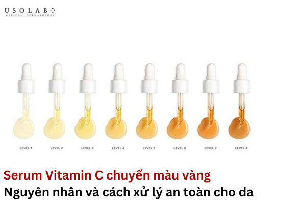 serum vitamin c chuyển màu vàng