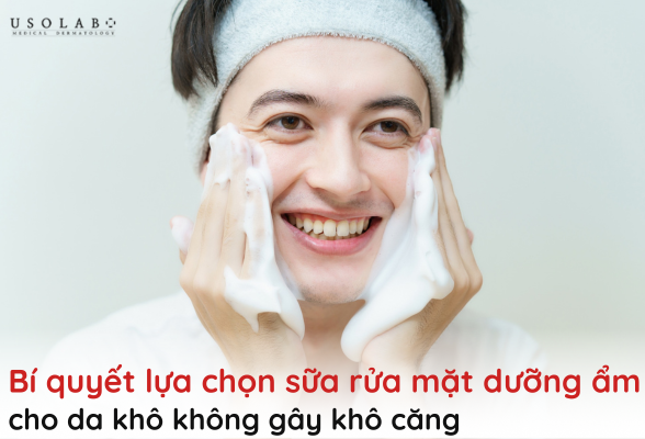 sữa rửa mặt dưỡng ẩm cho da khô