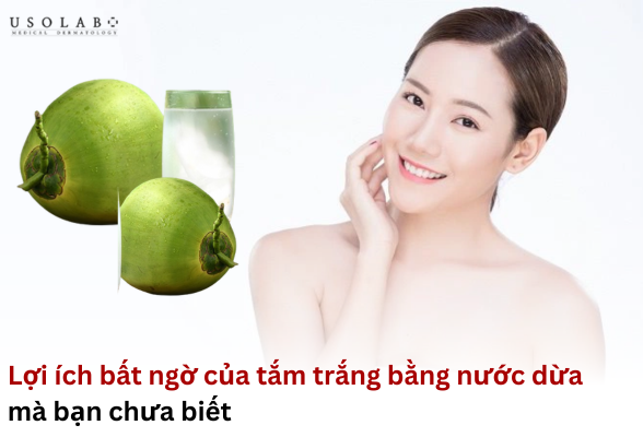 tắm trắng bằng nước dừa