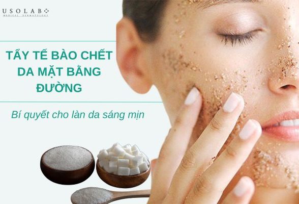 tẩy tế bào chết da mặt tại nhà bằng đường