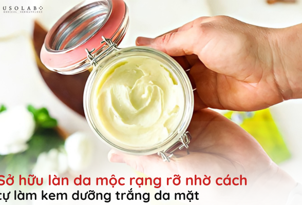 tự làm kem dưỡng trắng da mặt