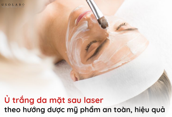 ủ trắng da mặt sau laser