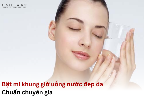 uong-nuoc-trang-da khung giờ uống nước đẹp da