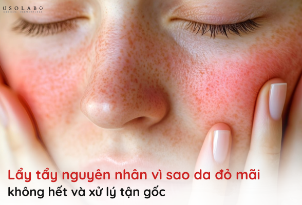 vì sao da đỏ mãi không hết
